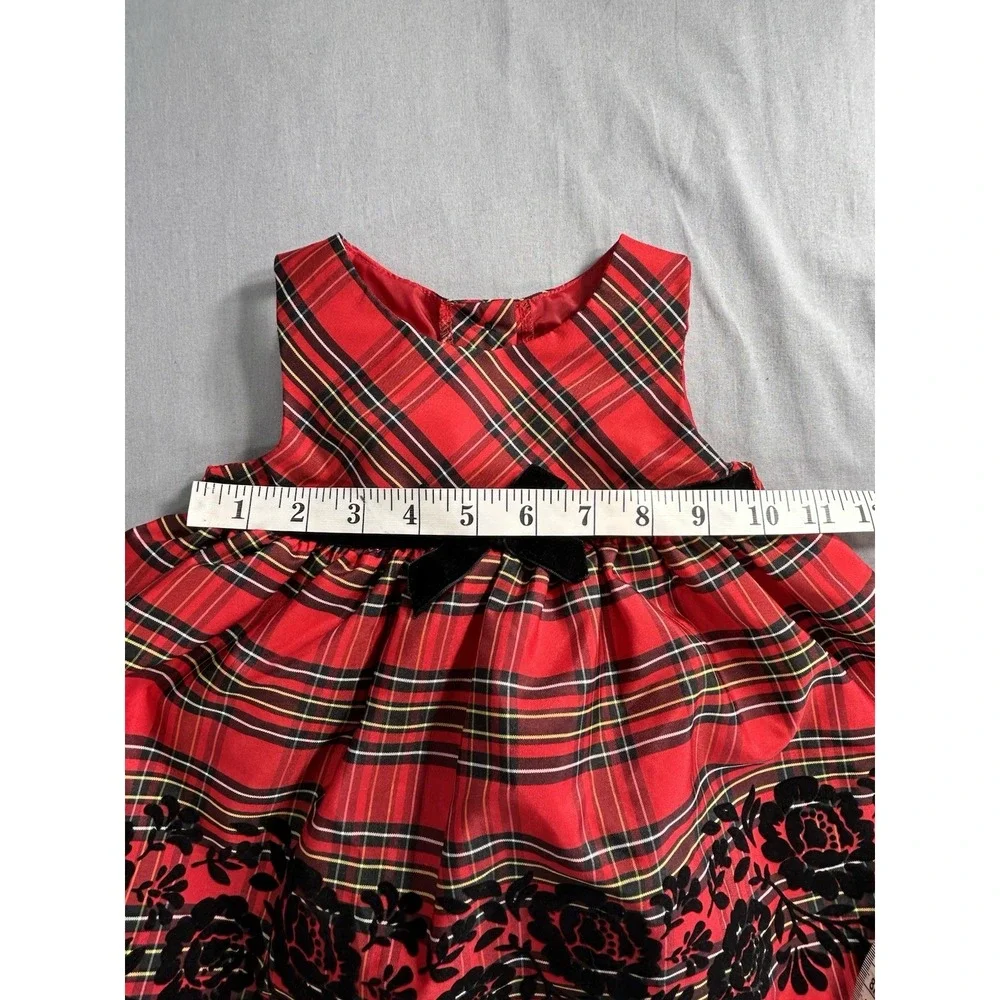 Good‎ Lad Red Tartan Plaid Christmas Dress Baby Girl 9 Months